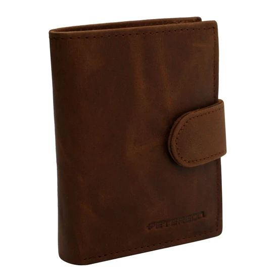 Férfi bőr pénztárca PTN RM-12L-LWC Cognac