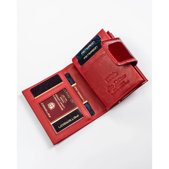 Női bőr pénztárca PTN BC-42329 Piros