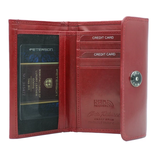 Női bőr pénztárca PTN 27074-TVT Piros