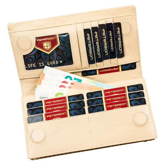 Női pénztárca bőr+PU PTN PS1431-CRV KHAKI