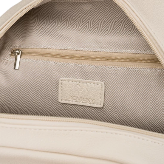 Női PU hátizsák R-6739 L.Beige