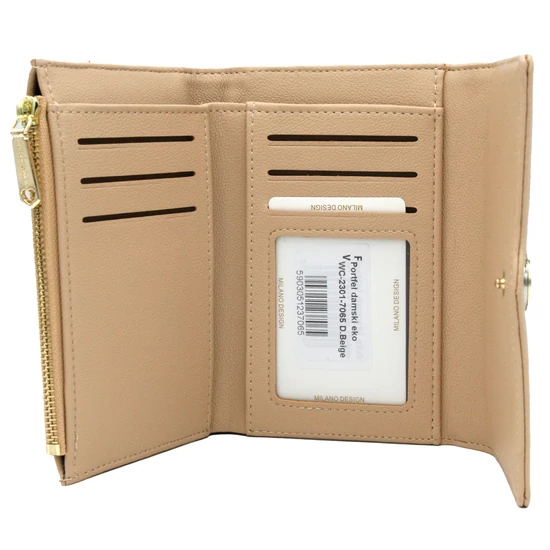 Női PU pénztárca WC-2301 D.Beige