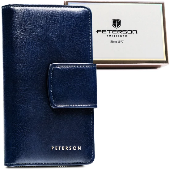 Női PU pénztárca PTN 008-HF Navy