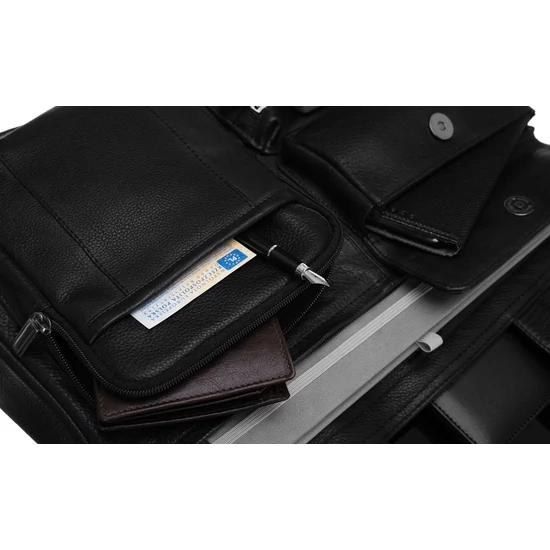 NO LOGO bőr laptop táska LAP-15604-NDM-NL