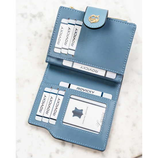 Női öko pénztárca R-012-JK6 Kék