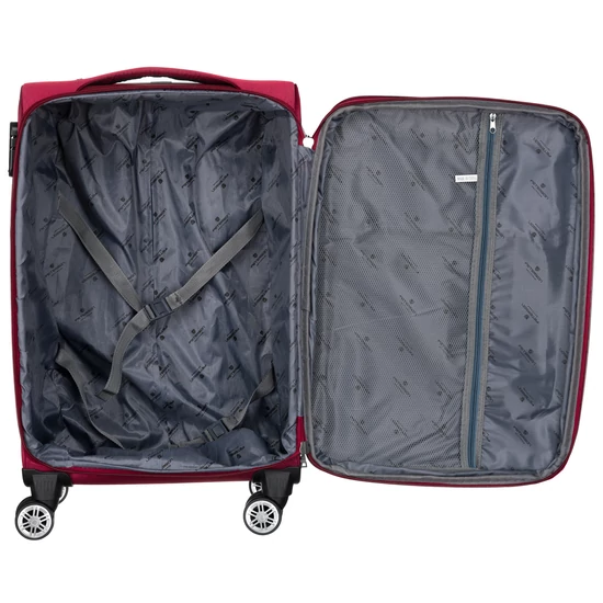 Bőröndkészlet PTN 5209-SET Burgundy-Navy