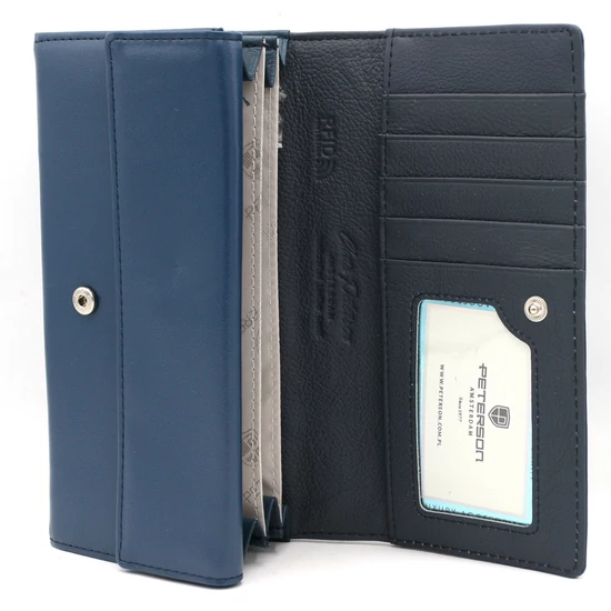 Női pénztárca bőr+PU PTN PX22-F773 Navy