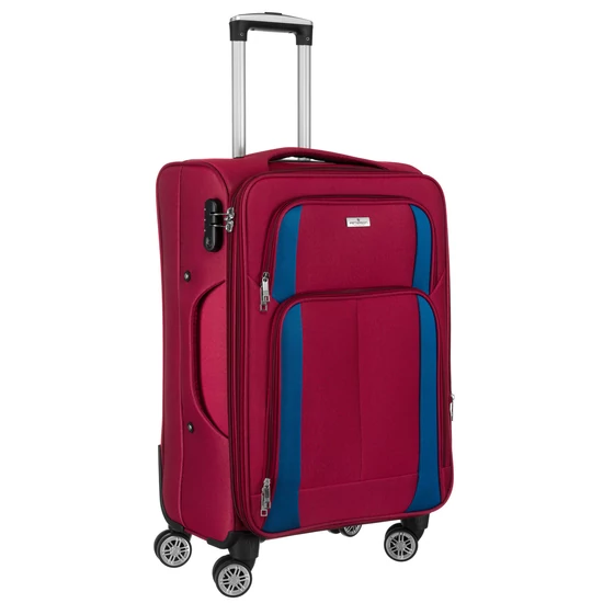 Bőröndkészlet PTN 5209-SET Burgundy-Navy