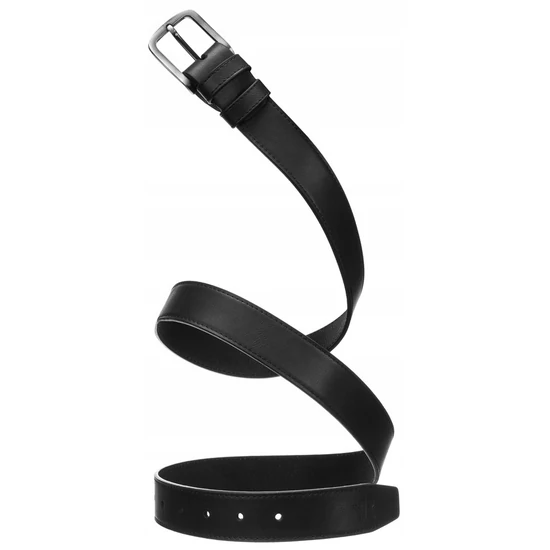 Férfi ajándék szett: öv és pénztárca ökológiai bőrből Rovicky PU R-N003L-120-PU03 BLACK