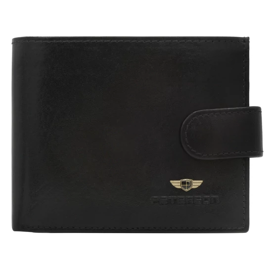 Peterson bőrtárca PTN N01L- VT BLACK