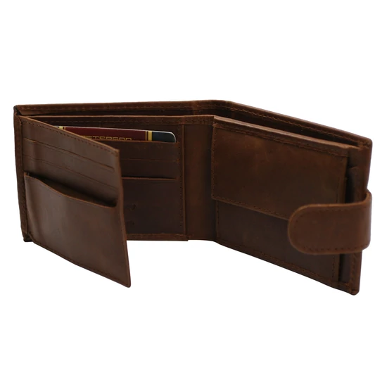 Férfi bőr pénztárca PTN RM-22L-LWC Cognac
