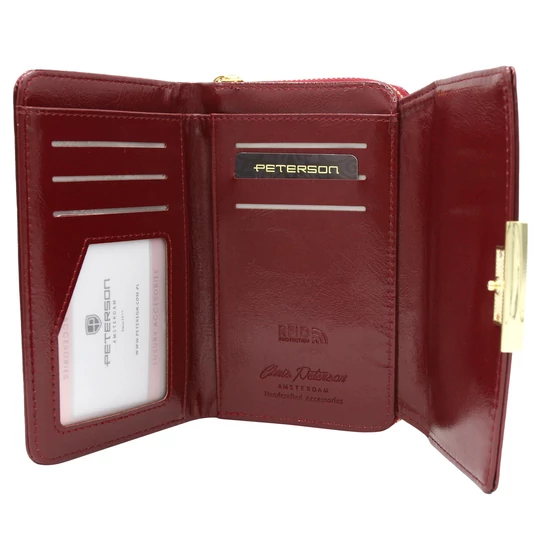 PETERSON PTN 001-LAK öko bőr RFID pénztárca