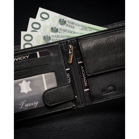 ROVICKY RFID bőr pénztárca N992-PZ-CCR-RFID