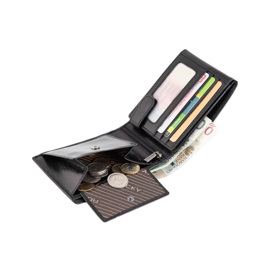 ROVICKY bőr RFID pénztárca PC-103-BAR