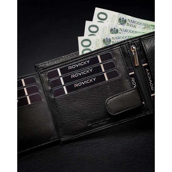 ROVICKY RFID bőr pénztárca N992-PZ-CCR-RFID