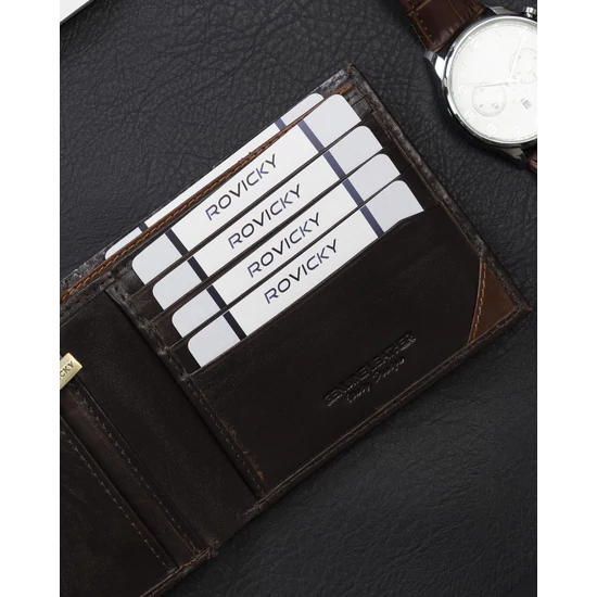 ROVICKY RFID bőr pénztárca N993-RVTM-GL