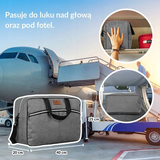 Peterson Fedélzeti táska Ryanair fedélzeti ingyenes méret 40 x 20 x 25 cm