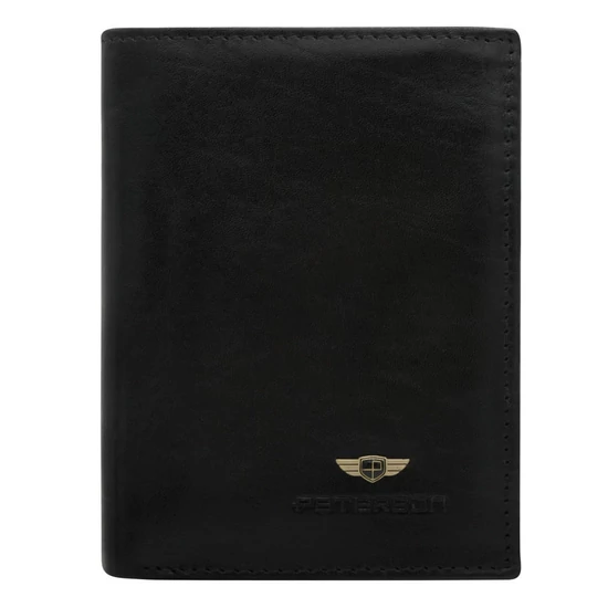Férfi bőr pénztárca PTN N4L-VT BLACK