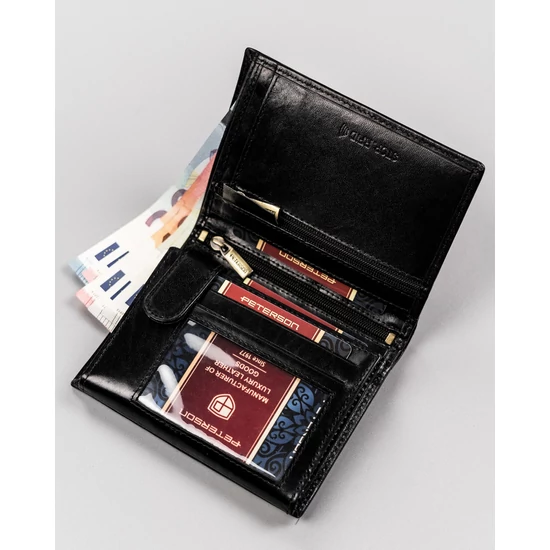 Férfi bőr pénztárca PTN N575-VT BLACK