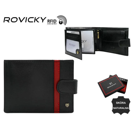 ROVICKY RFID bőr pénztárca N992L-RVTP