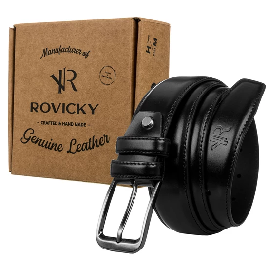 ROVICKY Férfi bőr öv, méret: 125