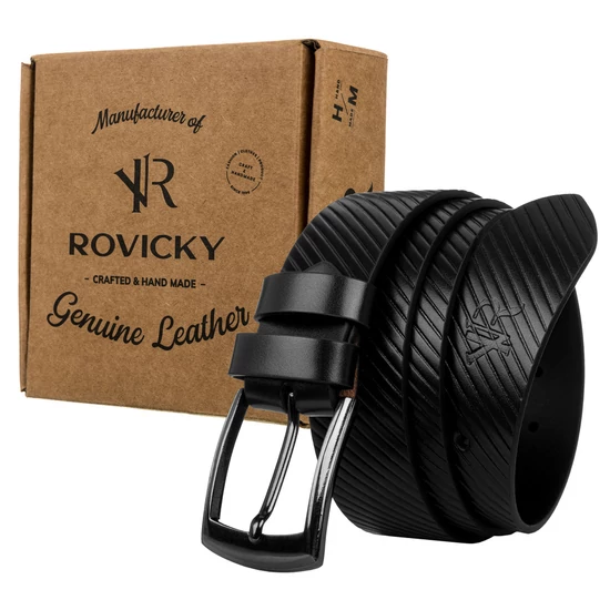 ROVICKY Férfi bőr öv, méret: 105