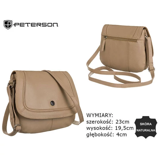 PETERSON bőr kézitáska PTN TOR-251A-SNC