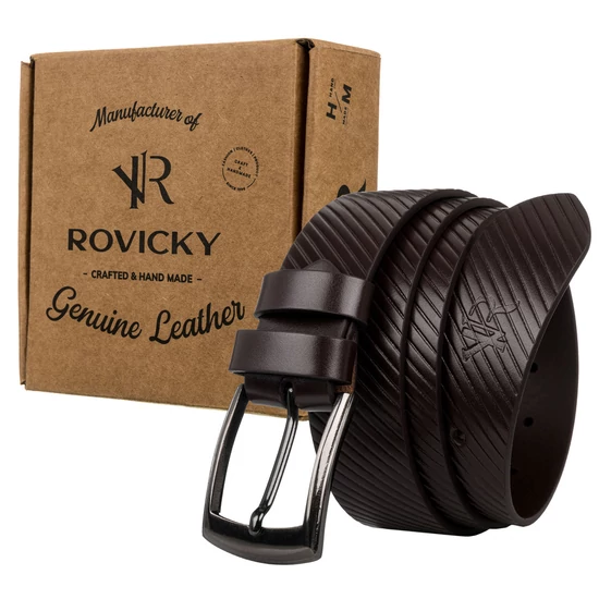 ROVICKY Férfi bőr öv, méret: 105