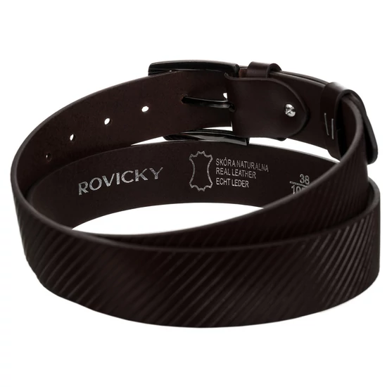 ROVICKY Férfi bőr öv, méret: 105