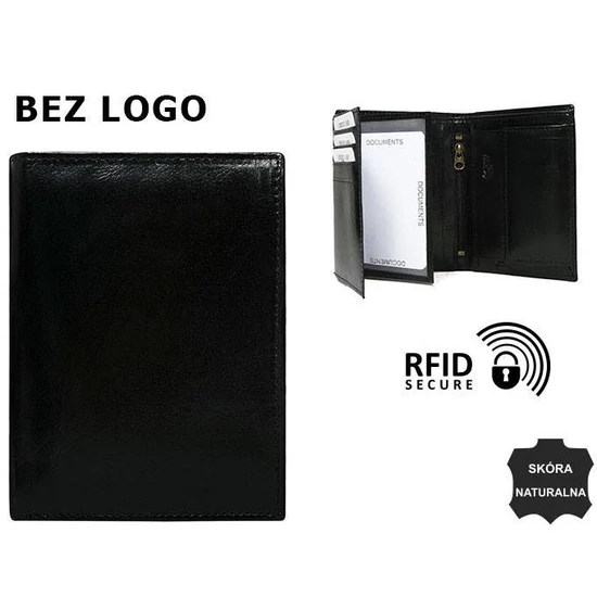 RFID NO LOGO bőr pénztárca BLM-03-CFL-NL