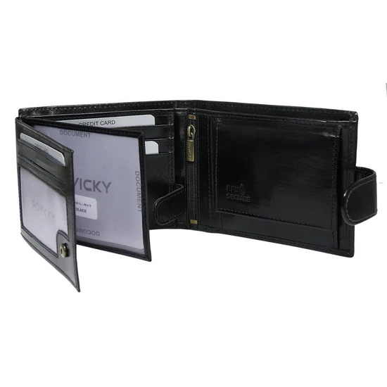 ROVICKY N61L-RVT D.Brown RFID bőr pénztárca