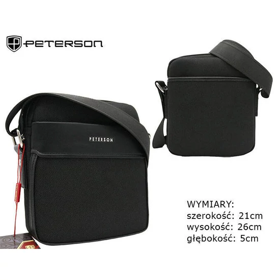 Férfi PU táska PTN 788801 fekete