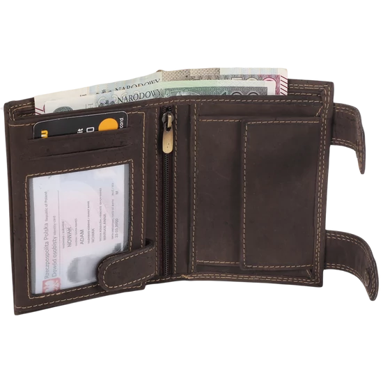Bőr pénztárca 2901-BIC BROWN