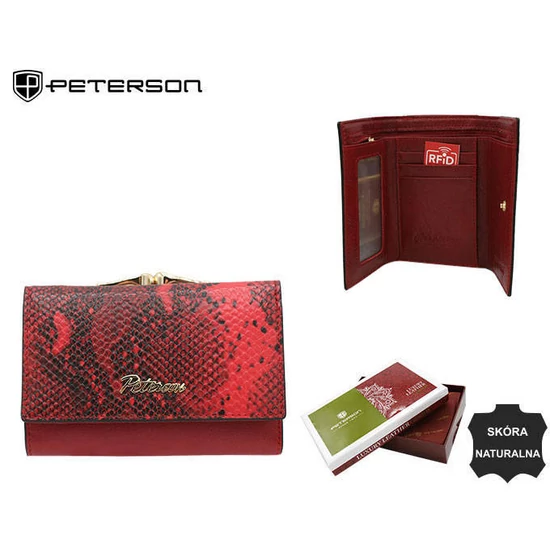 PETERSON PTN SM-412 RFID bőr pénztárca