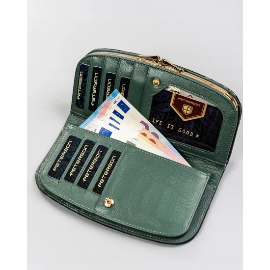 PETERSON PTN 42123-MD RFID bőr pénztárca