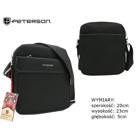 Férfi PU táska PTN 788802 fekete
