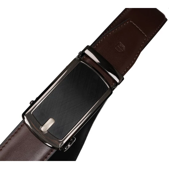 PU+bőr 35 mm-es öv PTN AB35-02-PUL BROWN