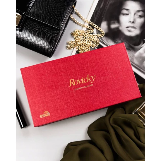 ROVICKY RFID bőr pénztárca R-42102-SG