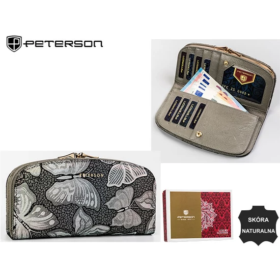 PETERSON PTN 42123-ONBF RFID bőr pénztárca