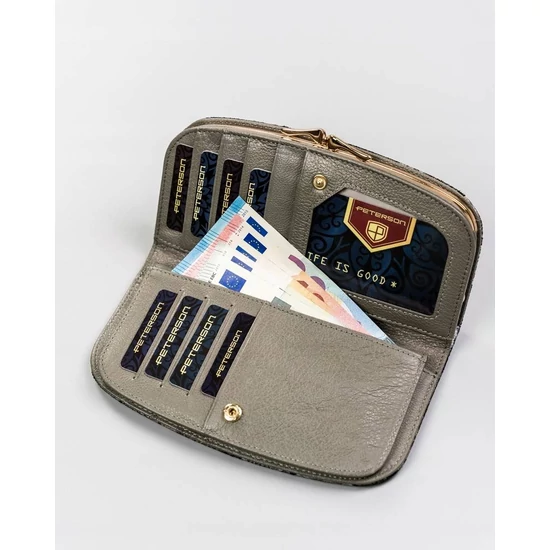 PETERSON PTN 42123-ONBF RFID bőr pénztárca