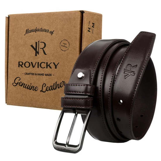 ROVICKY Férfi bőr öv, méret: 125