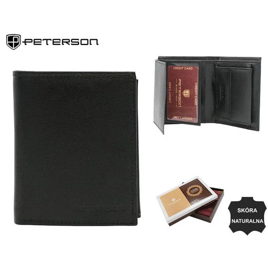 PETERSON PTN RD-270-GCL RFID bőr pénztárca