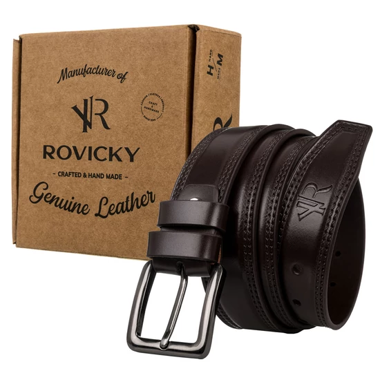 ROVICKY Férfi bőr öv, méret: 105