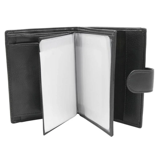 Férfi PU+bőr pénztárca M302BL-PU-6878 fekete