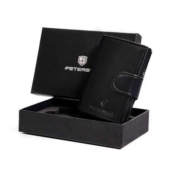 PETERSON PTN 122511901 Fekete eco RFID pénztárca