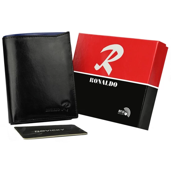 RFID bőr pénztárca RONALDO D1072-VT