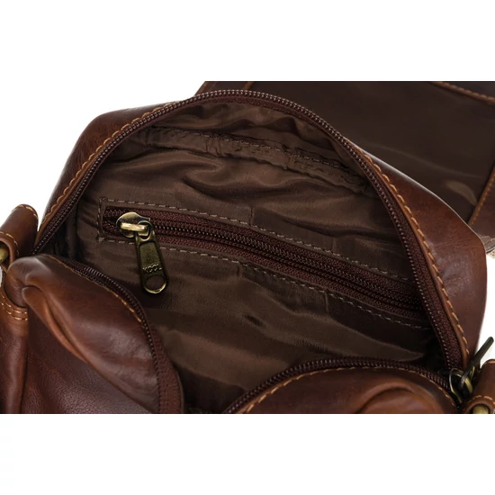 Férfi bőrtáska PTN TB-708-COM Cognac