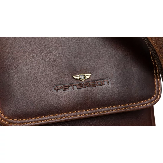 Férfi bőrtáska PTN TB-708-COM Cognac