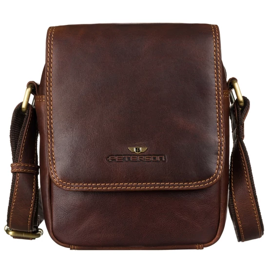 Férfi bőrtáska PTN TB-708-COM Cognac
