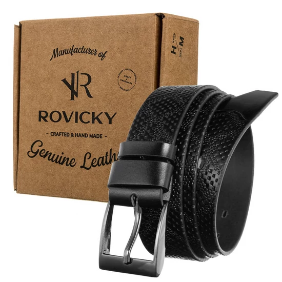 ROVICKY Férfi bőr öv, méret: 115